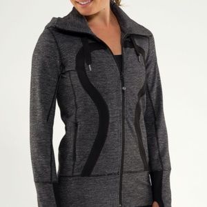 Lululemon Stride Jacket Mini Check Pique Black